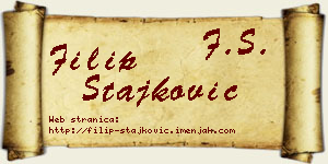 Filip Stajković vizit kartica